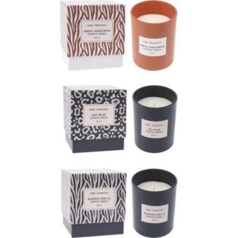 VASO VETRO C CANDELA 8X10 4ASS